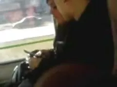 Bà cùng với phom séc da đen thoát y